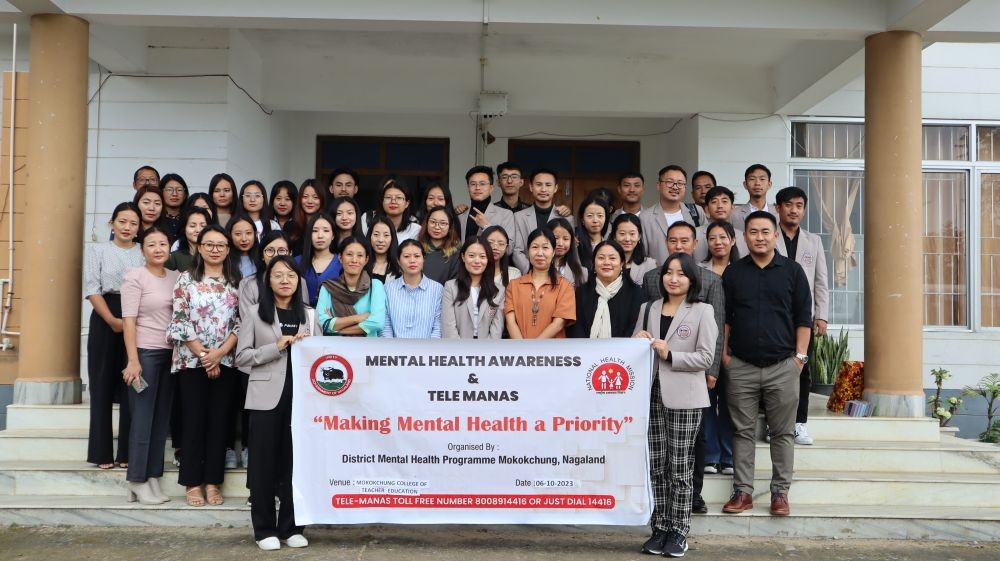 Participants and others during the awareness programme on mental health held at MCTE on October 6.